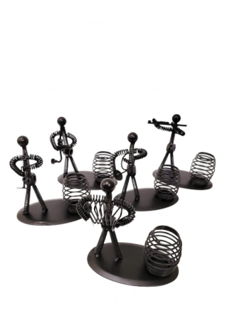 Dekoratif Metal Adam Müzisyen Kalemlik