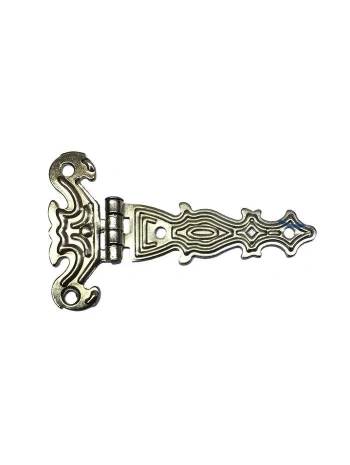 Dekoratif, Sac Tek Kuyruklu Menteşe - 40x68 Mm, Küçük, Nikel, 100 Adet