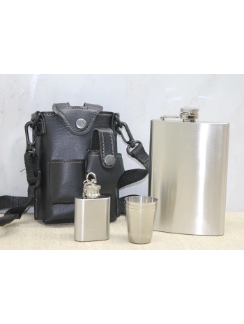 Deri Kılıflı Matara Seti Alk3928