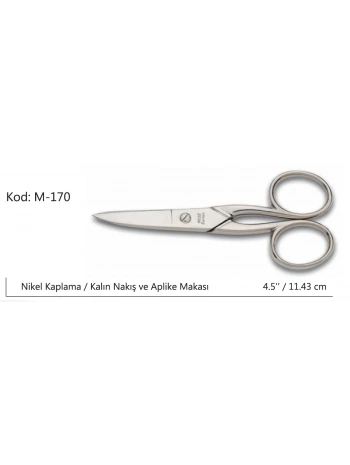 Europe Kalın Nakış Makası Süper Kalite No:4.5 11,43 Cm