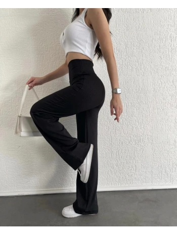 fitilli palazzo pantolon siyah