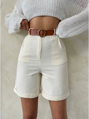 Gabardin kumaş şort