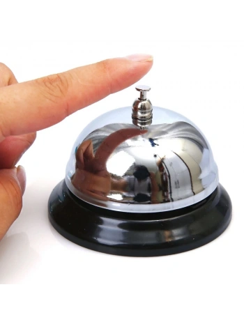 Gümüş Renk Metal Resepsiyon Zil