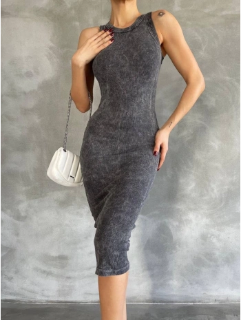 Halter yaka elbise aşit yıkamalı