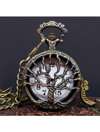 Hayat Ağaçı Tasarımlı Köstekli Saat