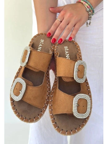 Hertas Vizon Nubuk Tokalı Terlik