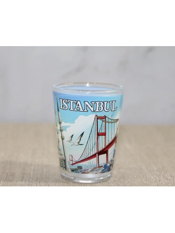 İstanbul Temalı Cam Shot Bardak Alk4357