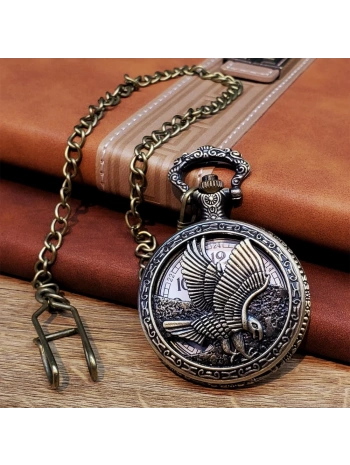 Kartal Tasarımlı Köstekli Saat