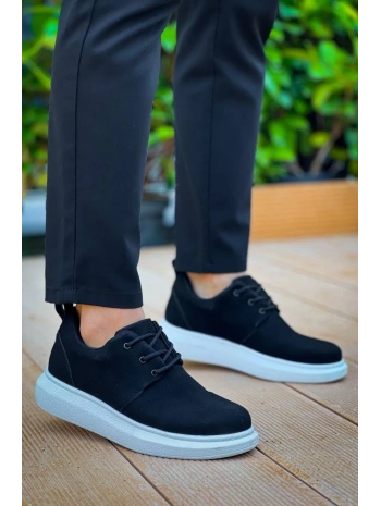 KB-003 Kuback Siyah Süet Bağcıklı  Günlük Erkek  Ayakkabı