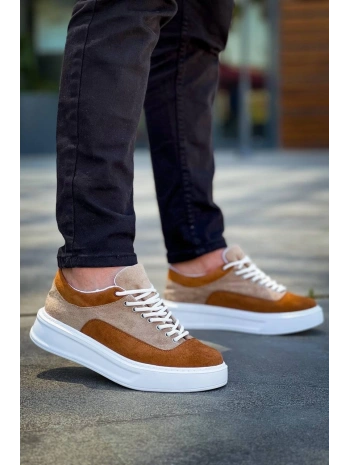 KB-005 Kuback Vizon Taba Süet Bağcıklı  Günlük Erkek  Ayakkabı