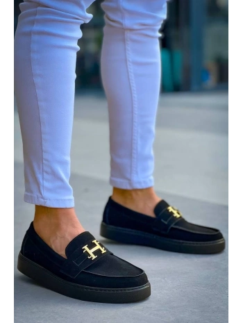 KB-027  Kuback Bağcıksız Kömür Süet H Günlük Erkek Ayakkabı