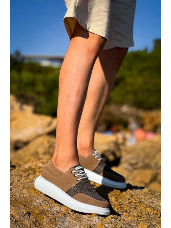 KB-042  MRTNM  Bağcıklı Taba Günlük Erkek Ayakkabı