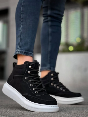 KB-0994  MRTNM Siyah Süet  Yüksek Taban  Erkek Bilek Bot