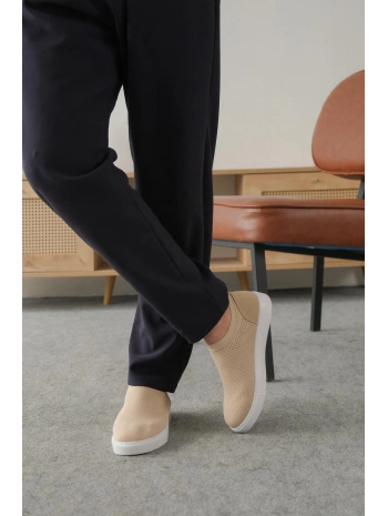 KB-106 MRTNM Bej Triko Günlük Erkek Ayakkabı