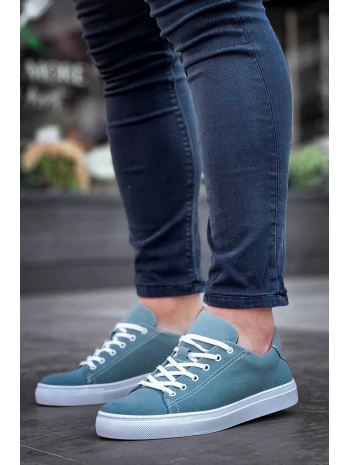 KB-122  Kuback  Bebe Mavi Süet Yüksek Taban Bağcıklı Günlük Erkek Ayakkabı