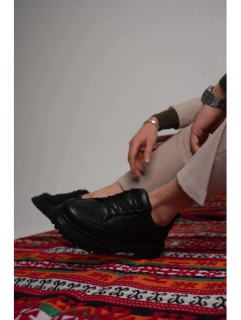 KB-702 Kuback Kömür Cilt Günlük Erkek Ayakkabı