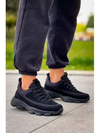 KB-707  Kuback  Siyah Süet Siyah Yüksek Taban Bağcıklı Günlük Erkek Ayakkabı