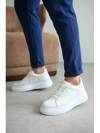 KB-B2 MRTNM Beyaz Cilt Günlük Erkek Ayakkabı