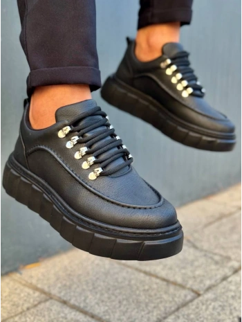 KB-X10 Kuback Kömür Cilt Yüksek Taban Günlük Spor Ayakkabı