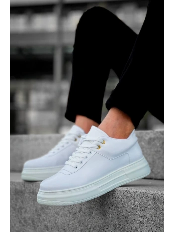 KB-X20 Kuback Beyaz Cilt Günlük Erkek Ayakkabı