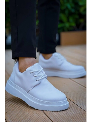 KB-X3  Kuback Beyaz Cilt Bağcıklı  Günlük Erkek  Ayakkabı