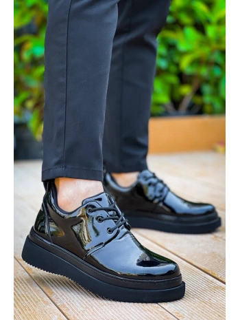 KB-X3  Kuback  Siyah Rugan Siyah Taban  Bağcıklı  Günlük Erkek  Ayakkabı