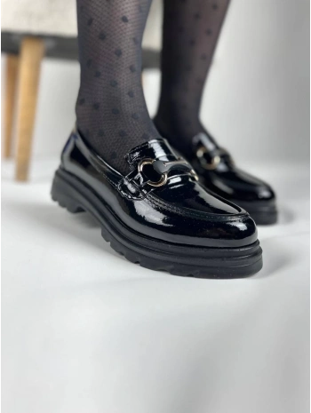 KB-ZN101 Kuback Kömür Rugan Günlük Kadın Babet