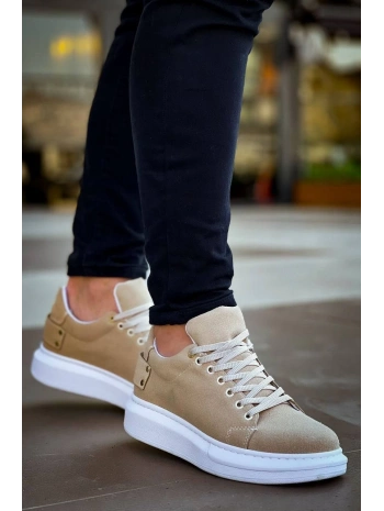 KB047  Kuback Bej Süet Günlük Erkek  Ayakkabı