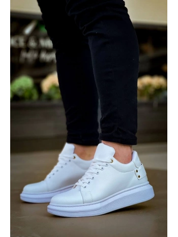 KB047  Kuback Beyaz Cilt Günlük Erkek  Ayakkabı