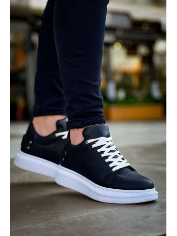 KB047  Kuback Siyah Cilt Günlük Erkek  Ayakkabı