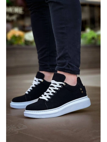 KB047  MRTNM Siyah Süet Günlük Erkek  Ayakkabı