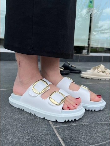 KBTX-1 Kuback Beyaz Günlük Kadın Terlik