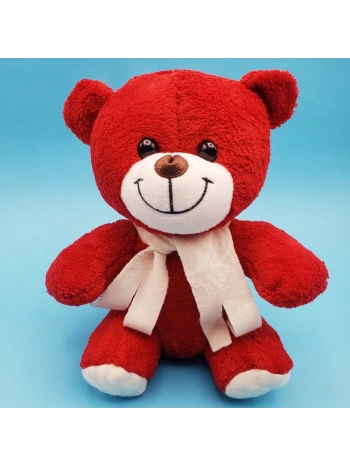 Kırmızı Peluş Oyuncak Ayıcık
