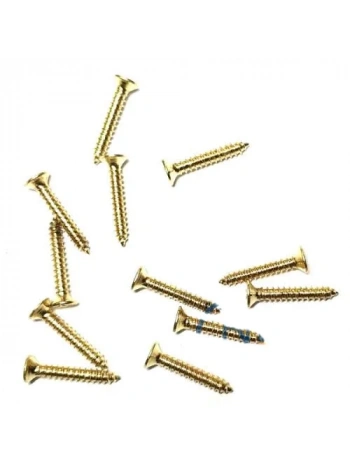 Klips, Menteşe, Ayak, Ağaç, Sunta Vidası 2,2x13 Mm - Sarı 100 Adet