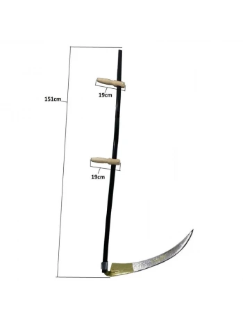 Komple Tırpan - Metal Saplı 6 Parça Set - Ahşap Elcik 70 Cm