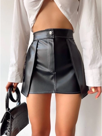 Kontrast deri etek siyah w260015