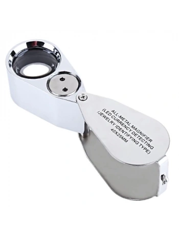 Kontrol, Için Özel Kutulu Metal Işıklı Lup 40x25