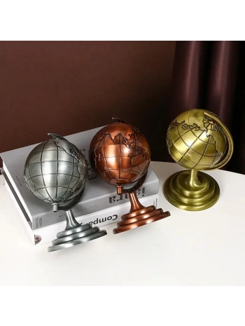 Küçük Boy Metal Dünya Küresi