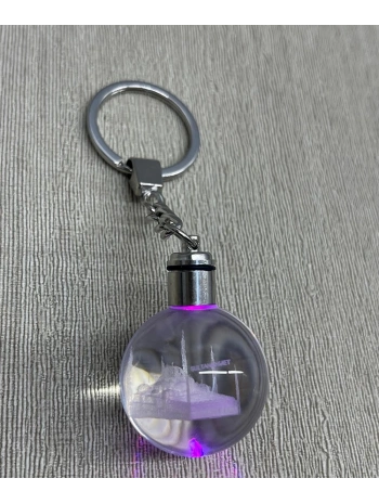 Ledli Sultanahmet Tasarımı Kristal Anahtarlık Alk3804