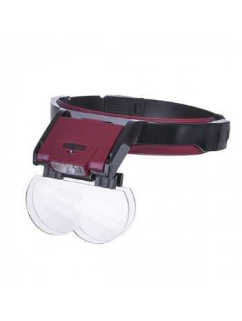 Lens Takmalı 4 Lens , Led Lambalı Şapka Tip Büyüteç