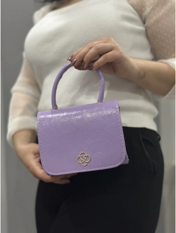 Lila cilt krash çanta