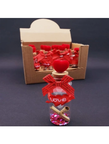 Love Kalpli Dilek Şişesi