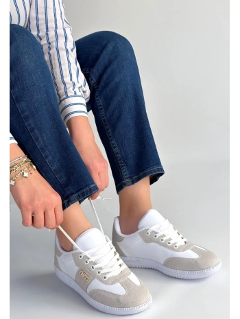 Lunga Beyaz Cilt Bağcıklı Spor Ayakkabı