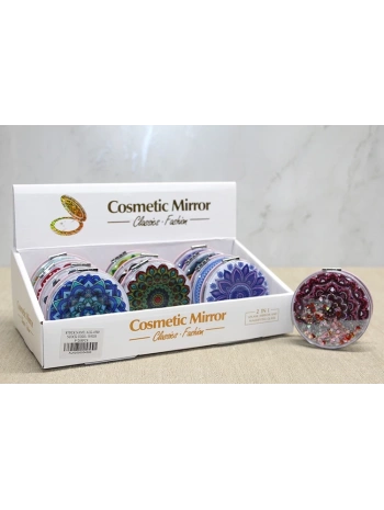 Mandala Desenli Hareketli Sulu El Aynası Alk4580