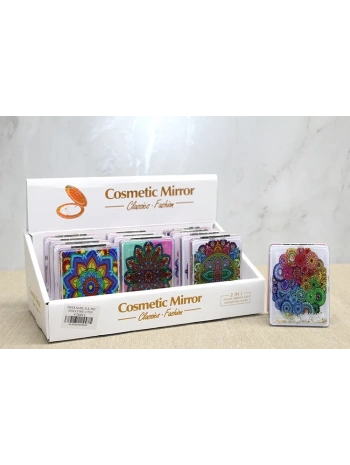 Mandala Desenli Hareketli Sulu El Aynası Alk4583