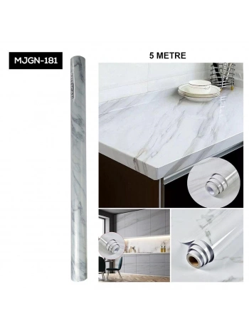 Mermer Desen Folyo Beyaz