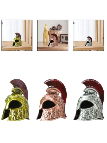 Metal Dekoratif Şövalye Miğferi