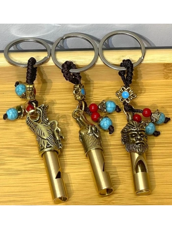 Metal Figürlü Düdük Anahtarlık Alk4461