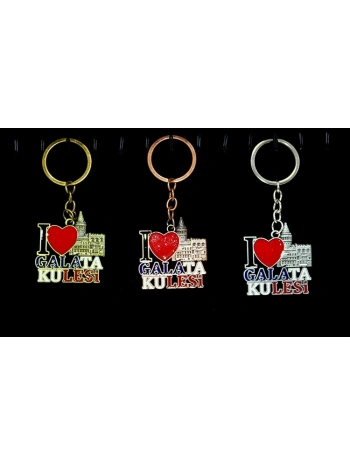 Metal Galata Kulesi Anahtarlık Alk2208