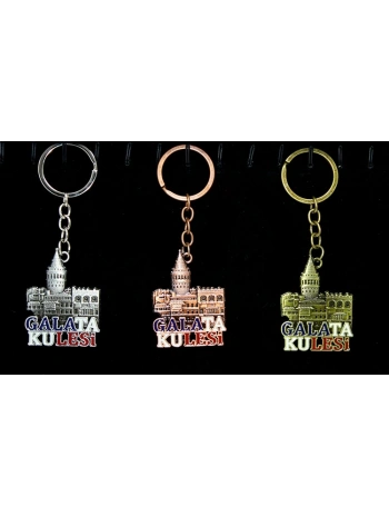 Metal Galata Kulesi Anahtarlık Alk2212